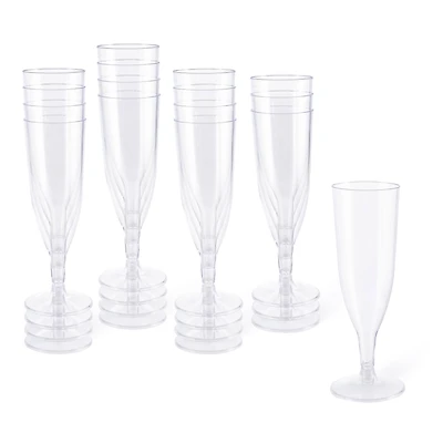 12 Packs: 16 ct. (192 total) 5oz. Plastic Champagne Flutes by Celebrate It™