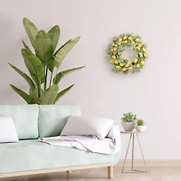 24" Yellow Spring Tulip Wreath