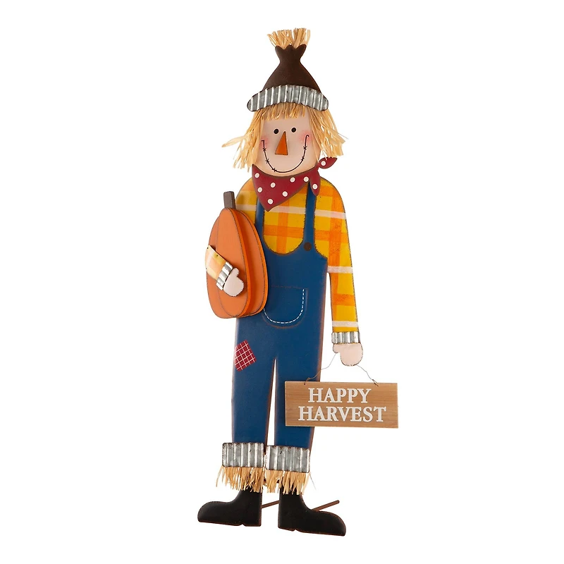 36" GlitzHome® Happy Harvest Scarecrow Yard Stake