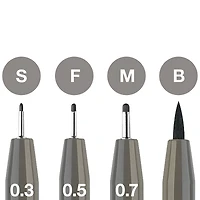 Faber-Castell® Warm Gray IV Pitt Artist Pens