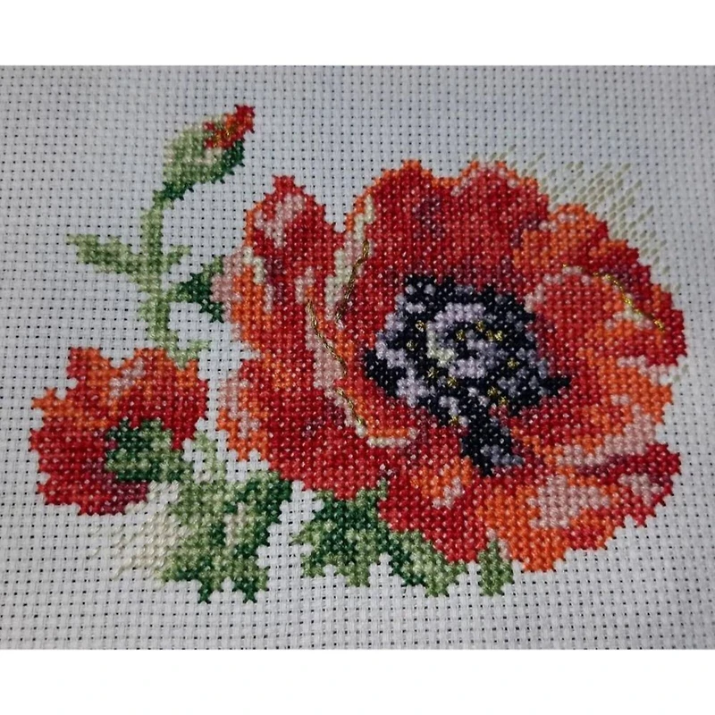 Alisa Poppy Cross Stitch Kit