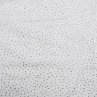 Feldman White with Silver Dots Mesh