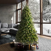 7.5ft. Pre-Lit Cashmere Pine Artificial Christmas Tree, Warm White Dura-Lit® LED Lights