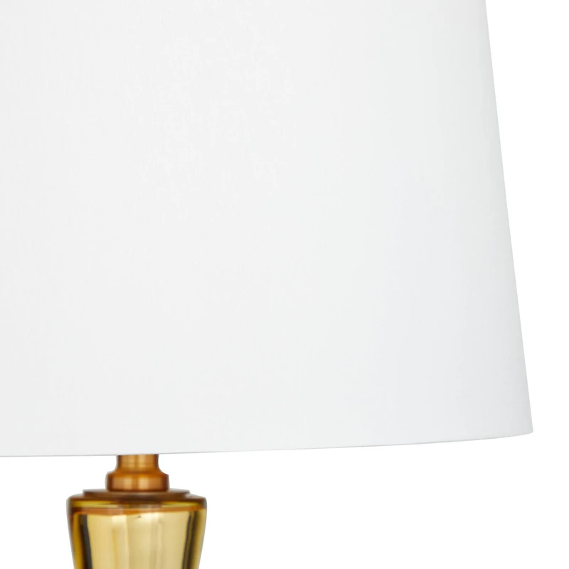 Gold Glass Glam Accent Lamp, 15" x 15" x 27"