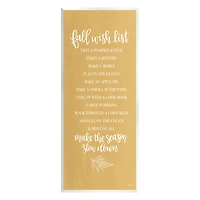 Stupell Industries Tan Fall Wish List Wall Plaque Art