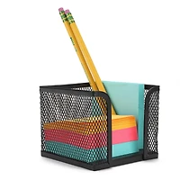 Mind Reader Black 2-Pack Metal Mesh Memo Pad Holder