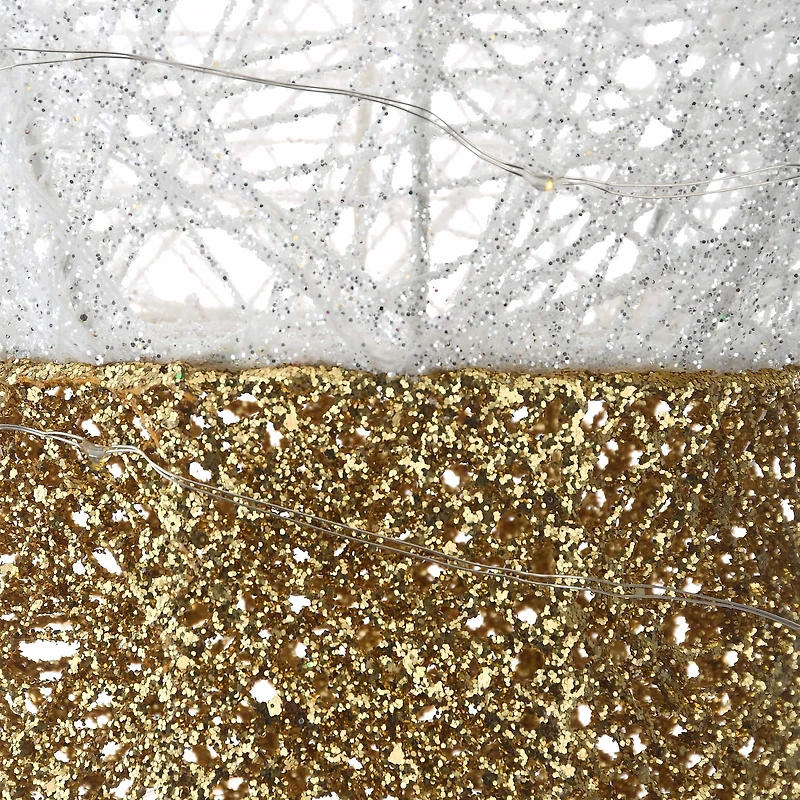 20" Pre-Lit LED White Christmas Light Bulb Decoration