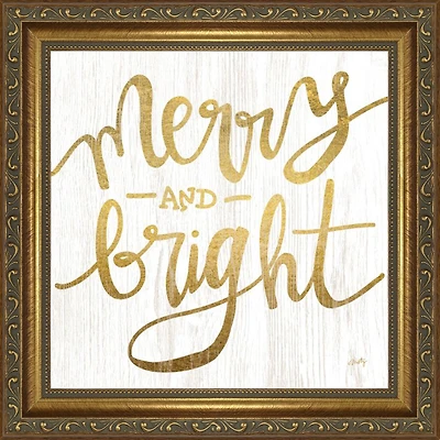 Timeless Frames® Gold Merry & Bright Framed Wall Décor