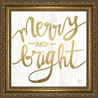 Timeless Frames® Gold Merry & Bright Framed Wall Décor