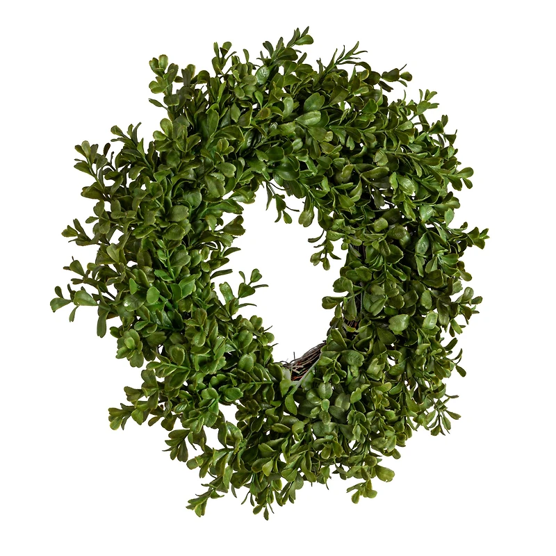 Hello Honey® 13" Green Boxwood Wreath