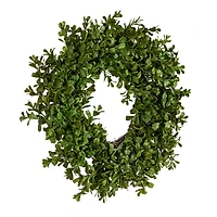 Hello Honey® 13" Green Boxwood Wreath