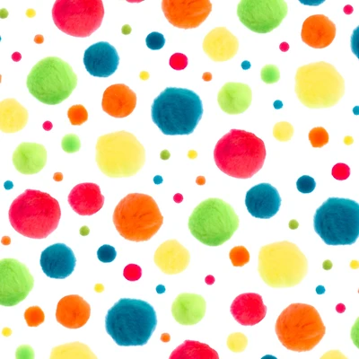 John Bead Mixed Neon Colors Pom Poms, 100ct.