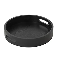 Gold Metal Nesting Accent Table with Black Tray Tabletop Set