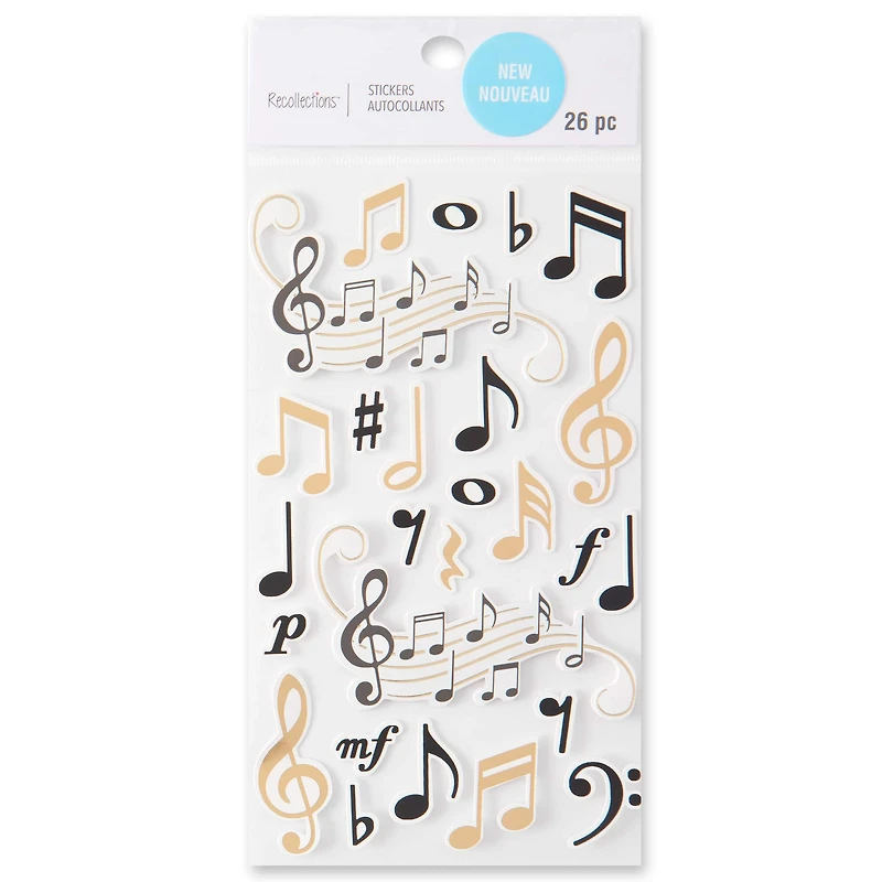 Music Dimensional Stickers by Recollections™