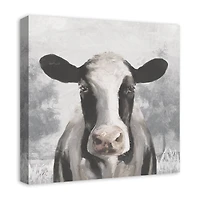 Sophisticated Cow 20" x 20" Canvas Wall Art