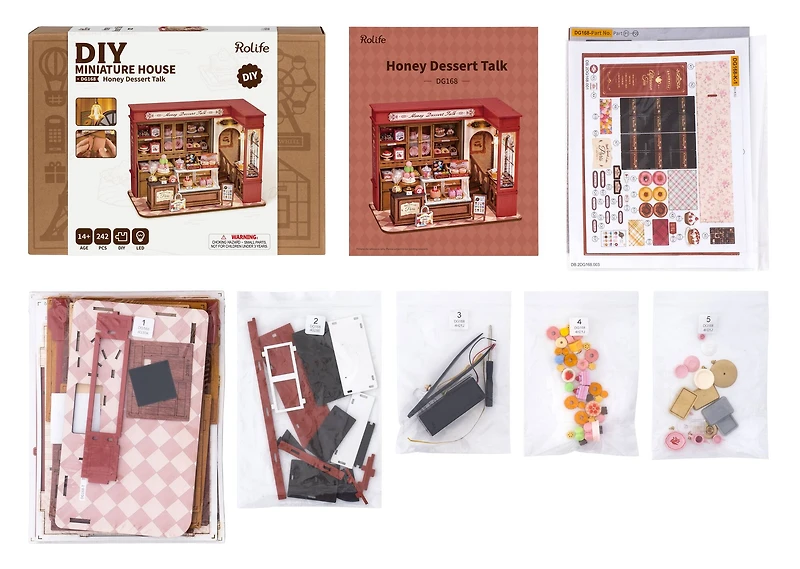 Rolife® Honey Dessert Talk DIY Miniature House Kit