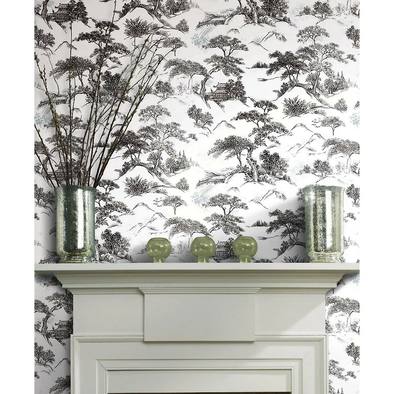RoomMates Oriental Toile Peel & Stick Wallpaper