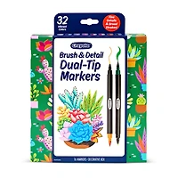 Crayola® Brush & Detail Dual-Tip Markers, Pack of 16