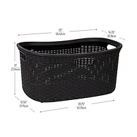 Mind Reader 40L Ventilated Laundry Basket with Cut Out Handles