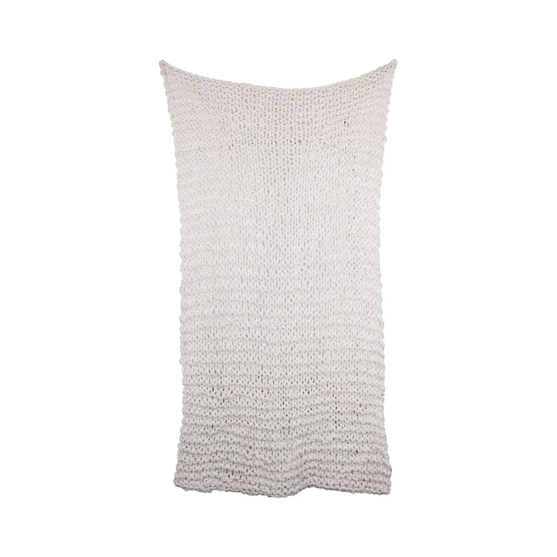Hello Honey® Cream Acrylic Chunky Knit Throw Blanket