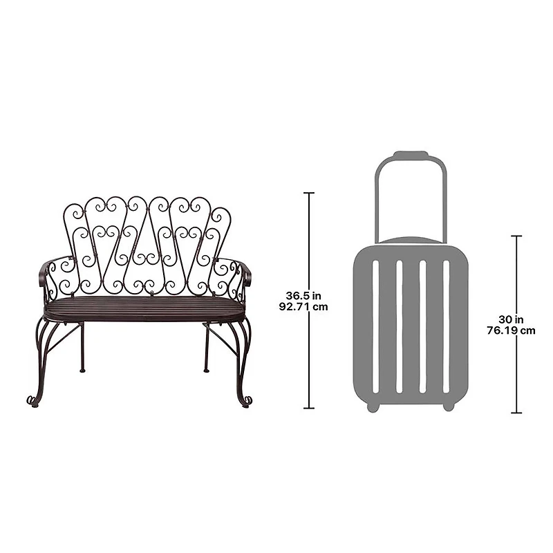 Design Toscano 36.5" French Quarter Garden Bench