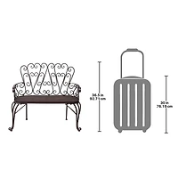 Design Toscano 36.5" French Quarter Garden Bench