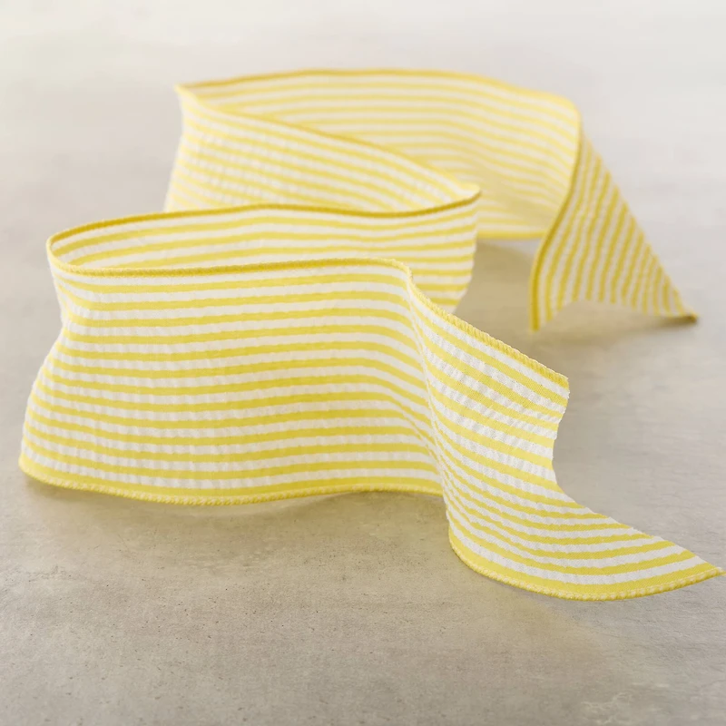 2.5" x 3yd. Wired Seersucker Ribbon by Celebrate It™ Classic