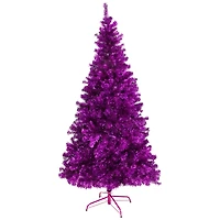 7ft. Unlit Purple Artificial Christmas Tree