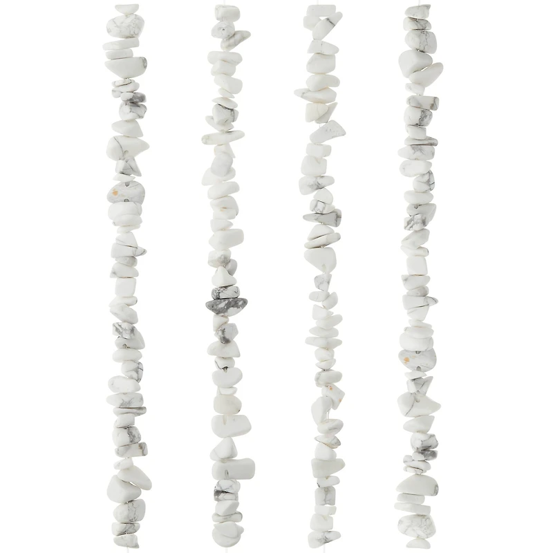 12 Pack: Matte Howlite Chip Beads by Bead Landing™