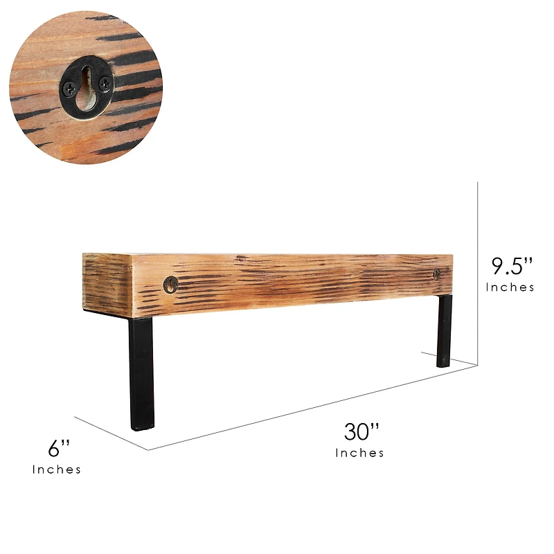 Rustic Wooden Stemware Organization & Display Rack