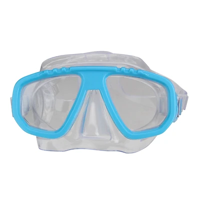 Swim Central 6.75" Sea Blue & Clear Recreational Swim Mask for Kids