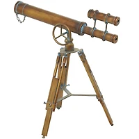 18" Brass Metal Telescope Decoration
