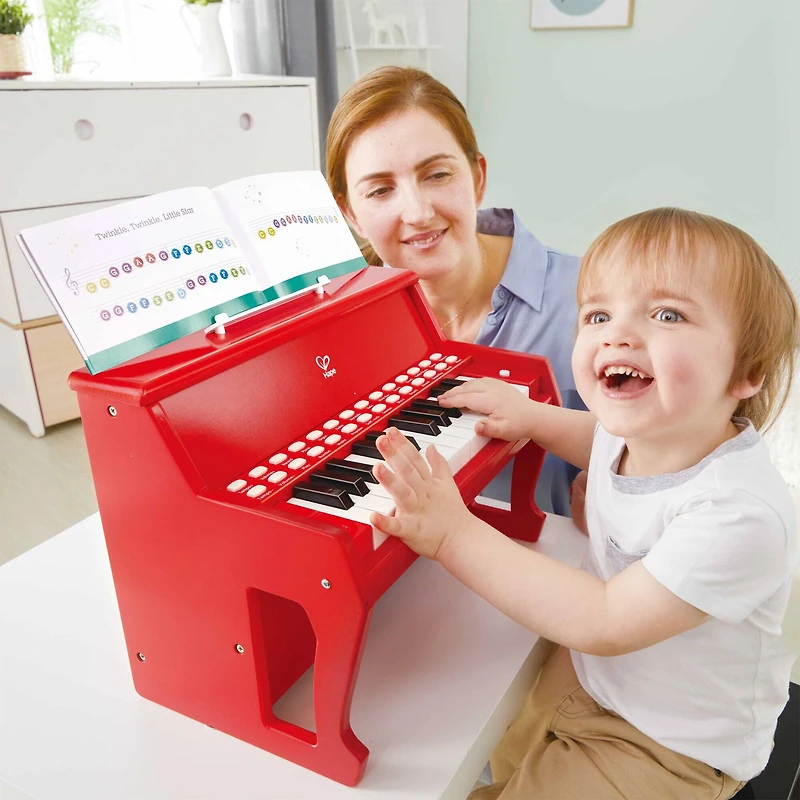 Hape Learn With Lights Red Electronic Piano