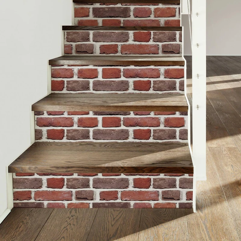 RoomMates Red Brick Peel & Stick Giant Wall Decals