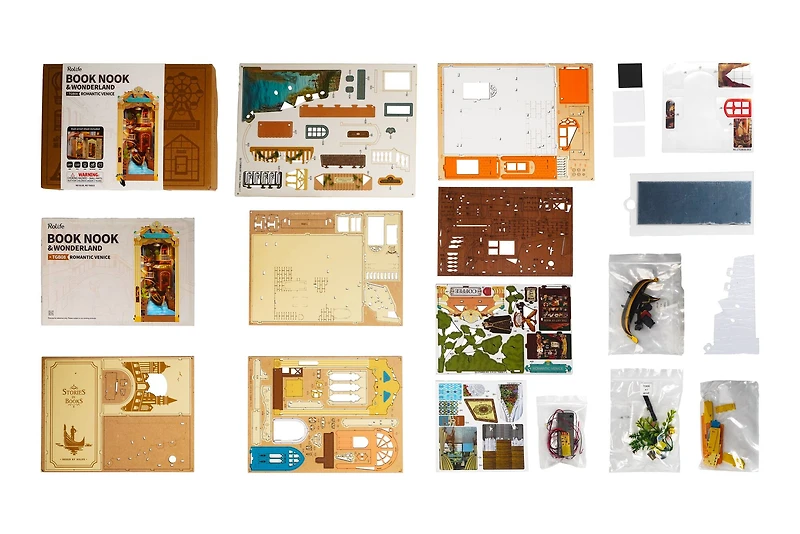 Rolife® Romantic Venice DIY Book Nook Shelf Insert Kit