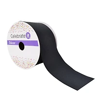 2.5" x 25ft. Faux Linen Wired Ribbon by Celebrate It™ Décor