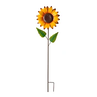 Glitzhome® 42" Fall Sunflower Metal Yard Stake