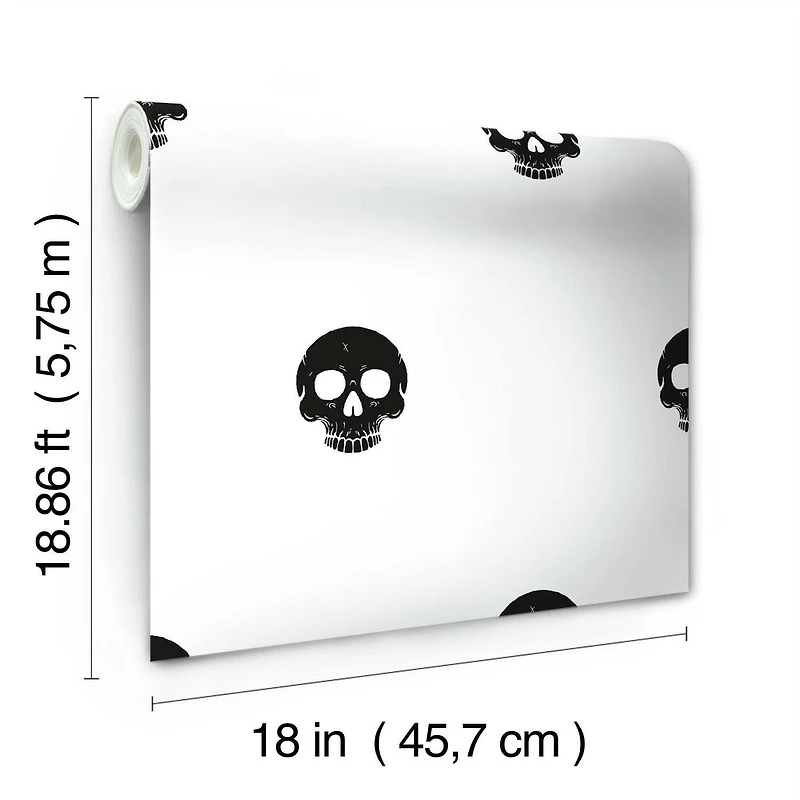 RoomMates Disney® Cruella Glamour Skulls Peel & Stick Wallpaper