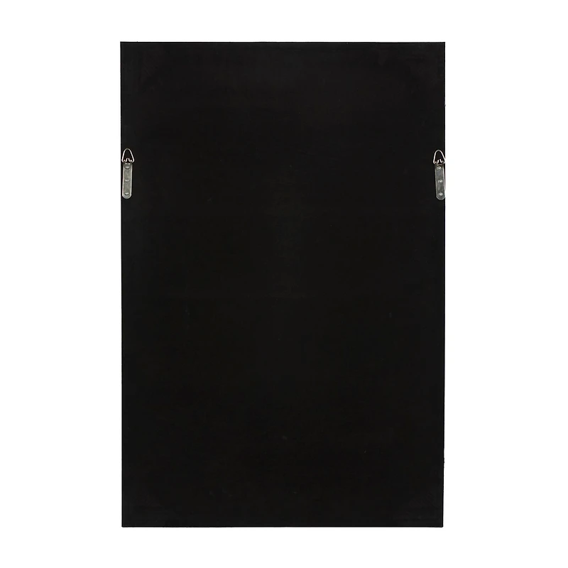 The Novogratz Gray & Blue Mixed Media Framed Canvas Wall Art