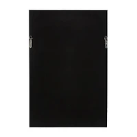 The Novogratz Gray & Blue Mixed Media Framed Canvas Wall Art