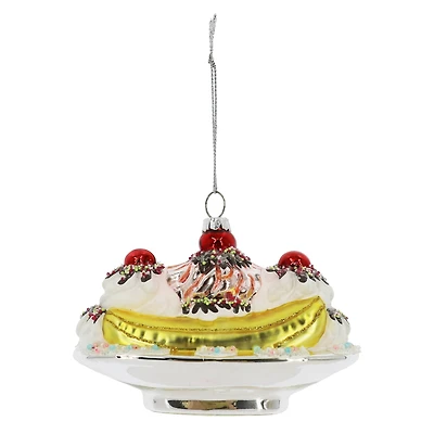 4.5" Glass Banana Split Ornament by Ashland®