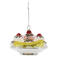 4.5" Glass Banana Split Ornament by Ashland®