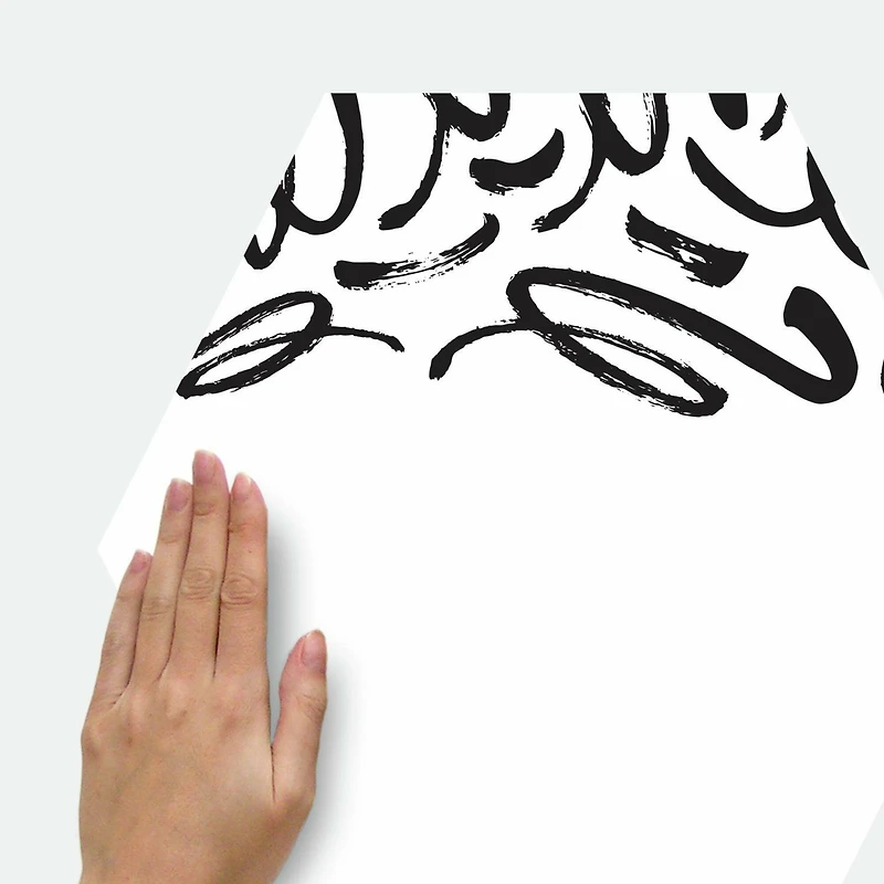 RoomMates Doodle Dry Erase Hexagon Peel & Stick Decals