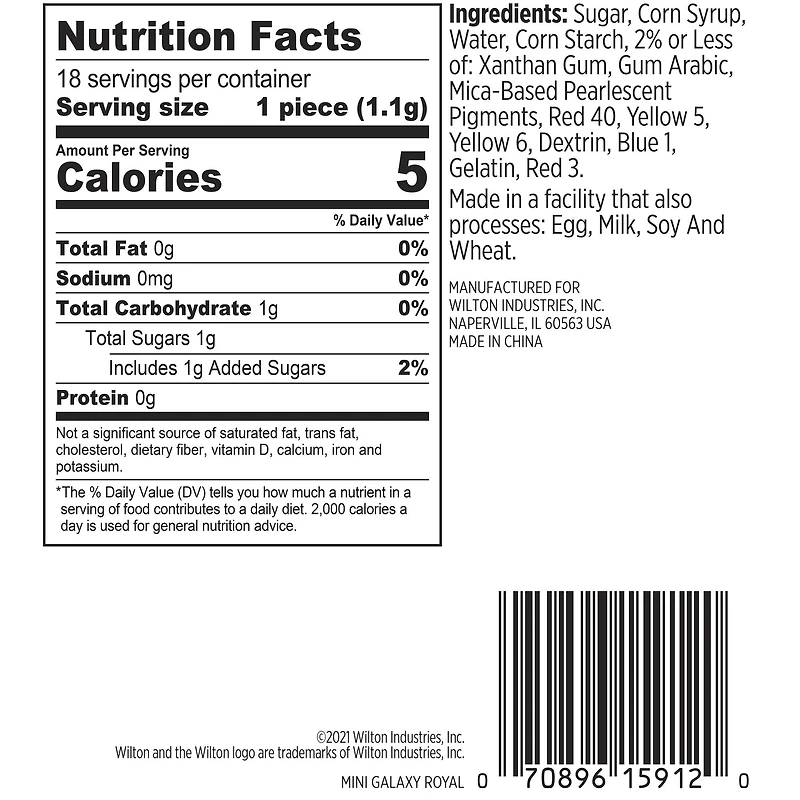 Wilton® Planet, Moon & Star Royal Icing Decorations