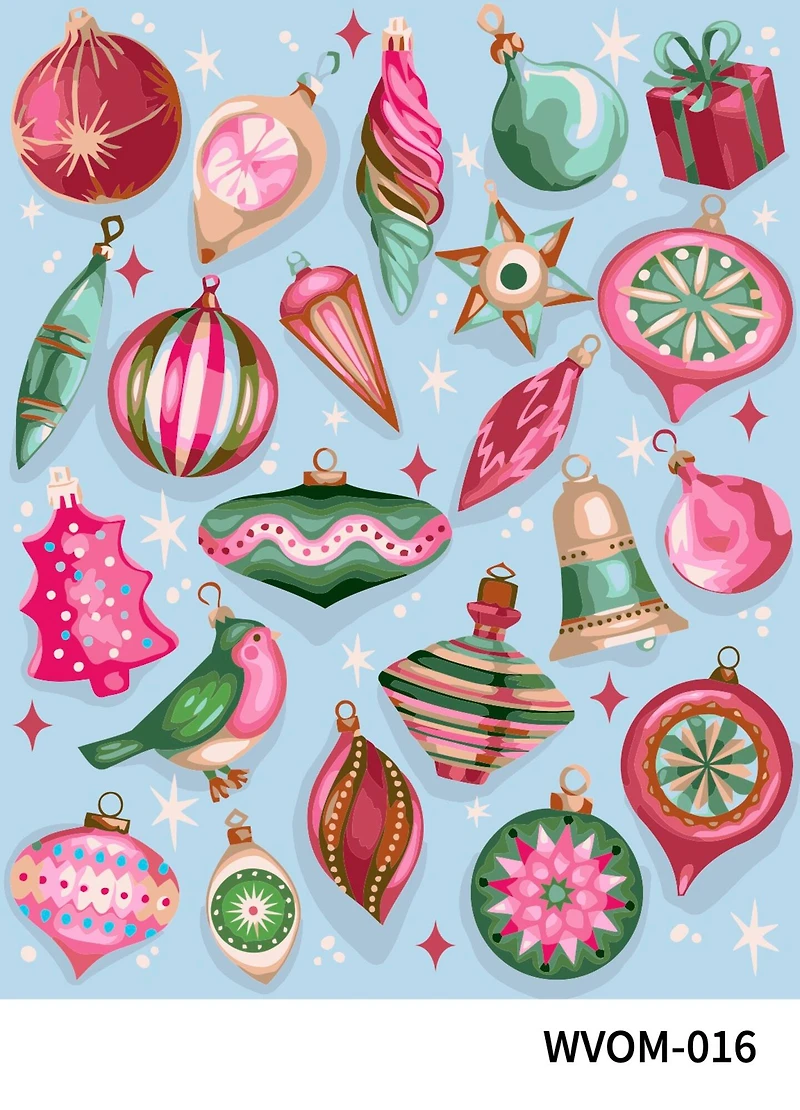 16" x 20" Christmas Ornaments Paint-by-Number Kit by Artist's Loft™