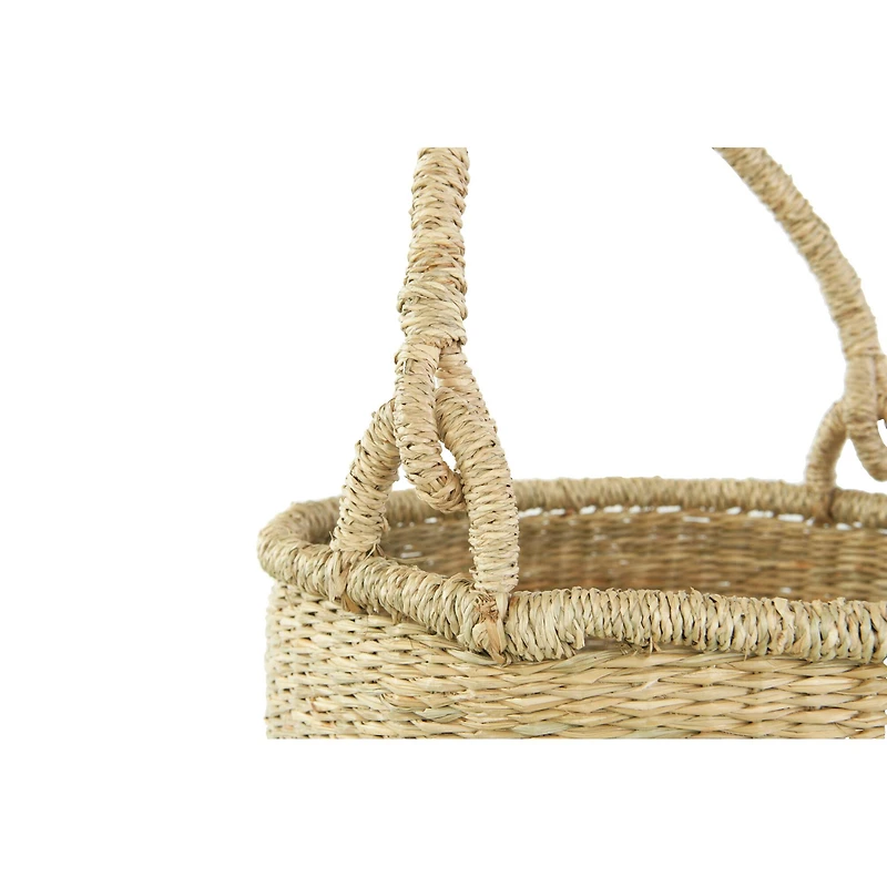 Hello Honey® Handwoven Seagrass Baskets with Handles Set