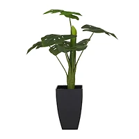 28" Black Contemporary Floral & Botanical Artificial Foliage