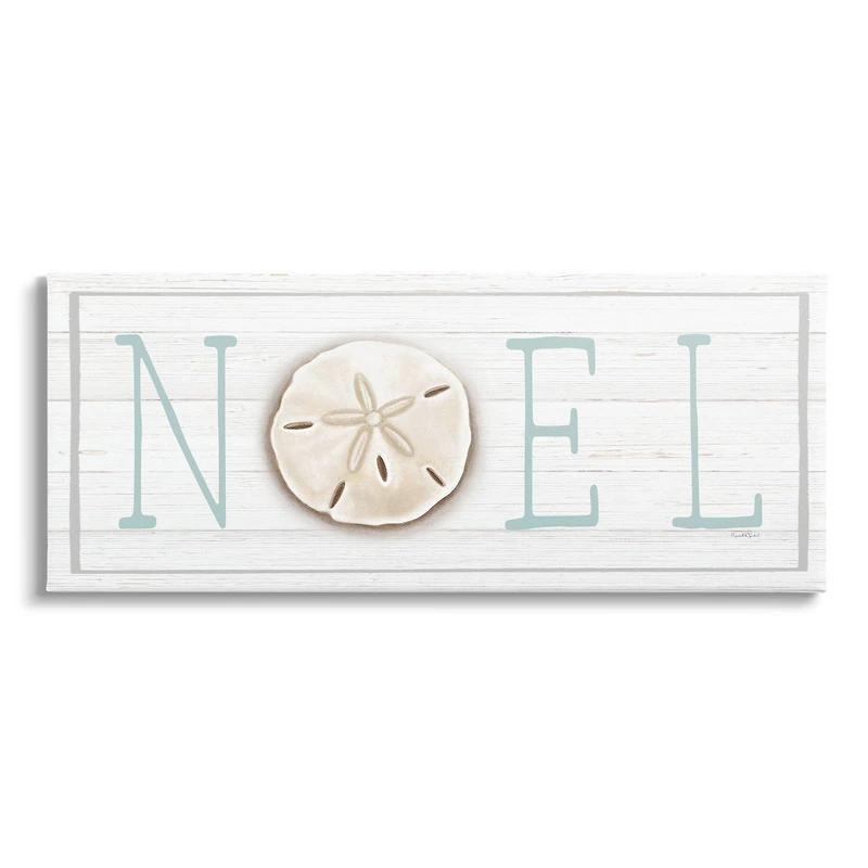 Stupell Industries Noel Holiday Sand Dollar Sign Canvas Wall Art