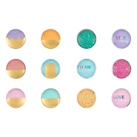 Assorted 1" Glass Magnets, 6pc. by Fab Finds