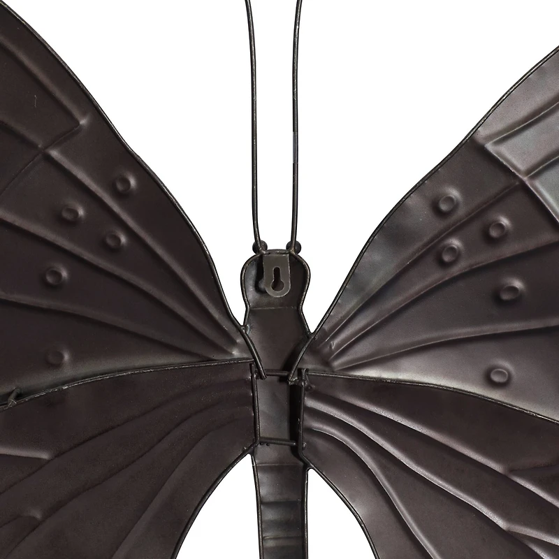 Red Metal Eclectic Wall Decor, 36" x 27"